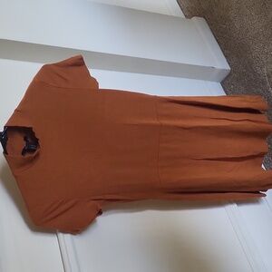 Forever 21 Tan Turtleneck Dress